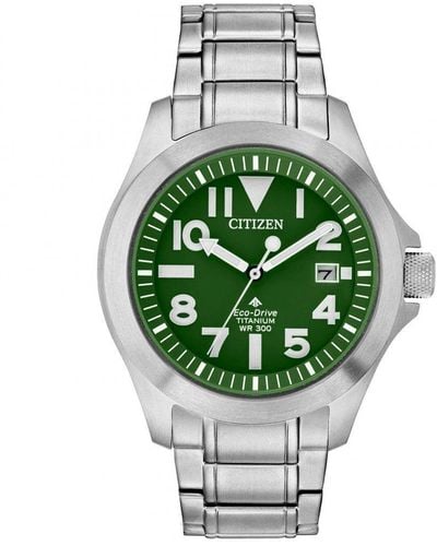 Citizen Eco-drive Titanium Bracelet Titanium Classic Watch - Bn0116-51x - Green