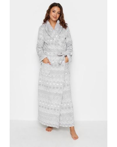 Long Tall Sally Tall Dressing Gown - Grey