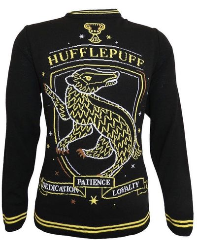 Harry Potter Hufflepuff Knitted Jumper - Black