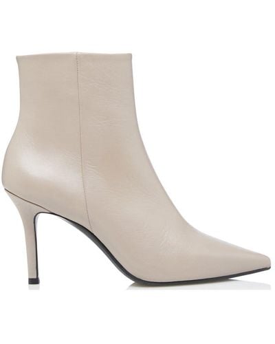 Dune 'orlia' Leather Ankle Boots - White