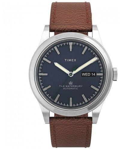 Timex Waterbury Traditional Stainless Steel Classic Watch - Tw2u91000 - Blue