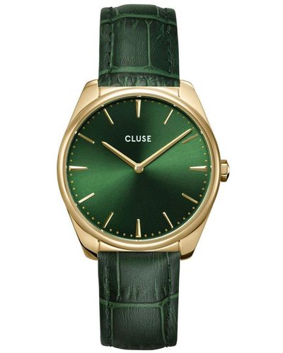 Cluse Feroce Stainless Steel Fashion Analogue Quartz Watch - Cw0101212006 - Green