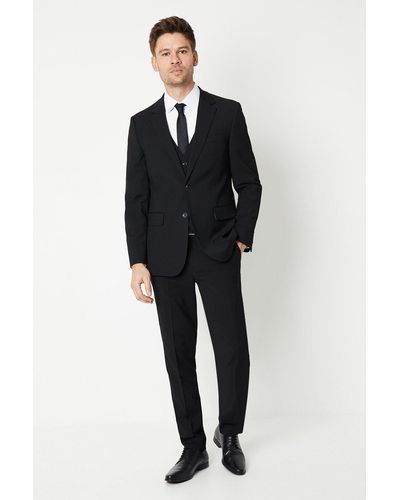 Burton Skinny Fit Black Essential Suit Trousers