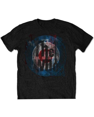 The Who Target Textured Cotton T-shirt - Black