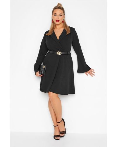 Yours Plus Size Blazer Dress - Black