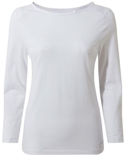 Craghoppers 3/4 Sleeve Cotton 'blanca' Lightweight Top - White