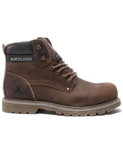 Amblers Dorking Casual Leather Boot Boots Boots - Brown