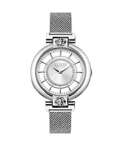 Versus Silver Lake Stainless Steel Fashion Analogue Quartz Watch - Vsp1h0521 - White