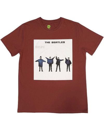 Beatles Help! T Shirt - Red