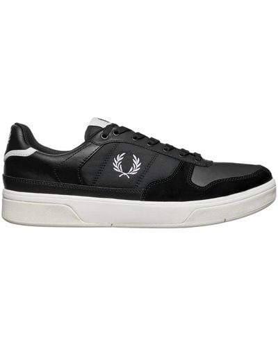 Fred Perry B7123 102 Black Trainers