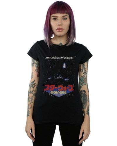 Star Wars Kanji Galaxy Cotton T-shirt - Black