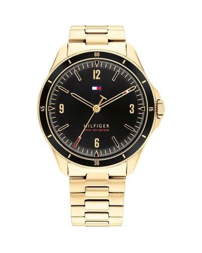 Tommy Hilfiger Maverick Gold Plated Stainless Steel Classic Analogue Watch - 1791903 - Metallic