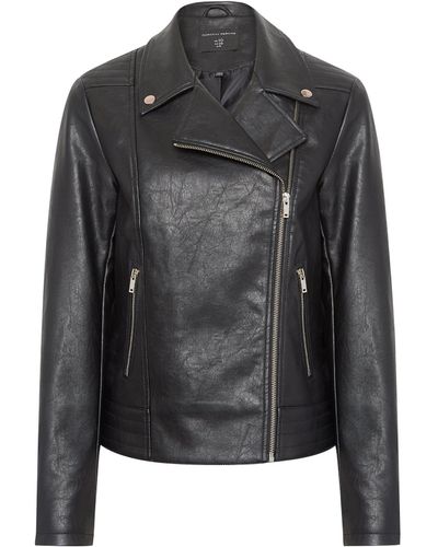 Dorothy Perkins Black Pu Biker Jacket