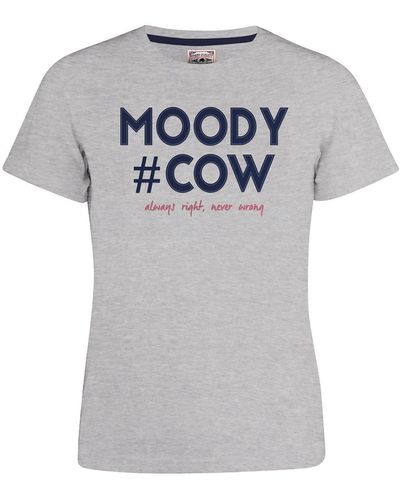 Raging Bull Moody Cow T-shirt - Grey