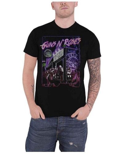 Guns N Roses Sunset Boulevard T-shirt - Blue