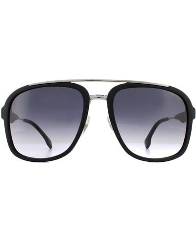Carrera Aviator Ruthenium Matte Black Dark Grey Gradient Sunglasses