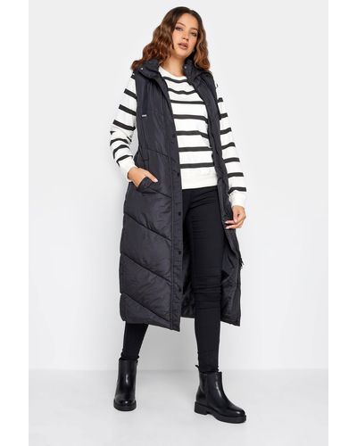 Long Tall Sally Tall Quilted Longline Gilet - Blue