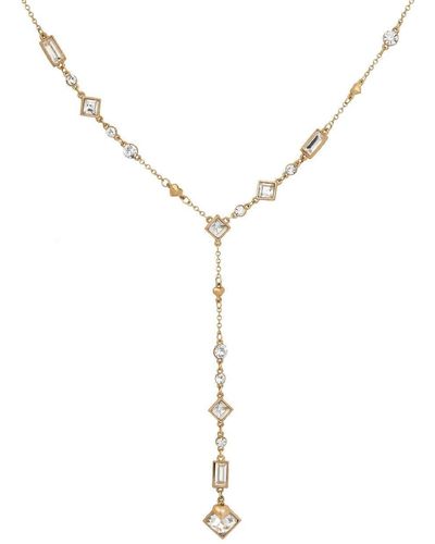 Bibi Bijoux Gold Vintage Multi Crystal Necklace - Metallic