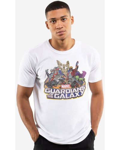 Marvel Guardians Of The Galaxy Group T-shirt - White