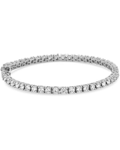 Simply Silver Sterling Silver 925 With Cubic Zirconia Tennis Bracelets - Metallic