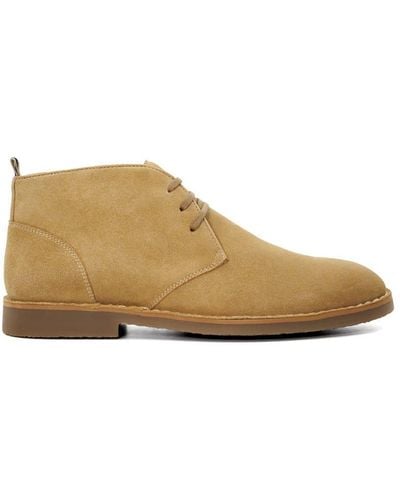 Dune 'cashed' Suede Desert Boots - Natural