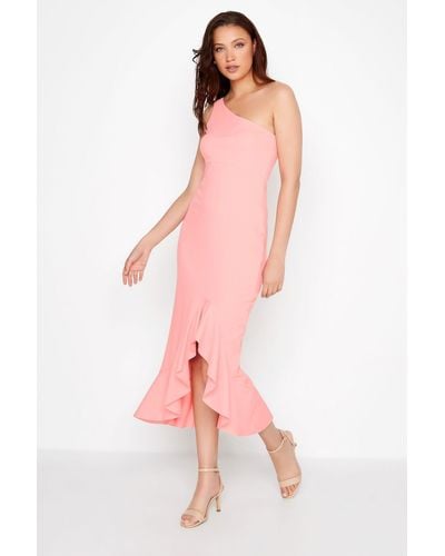 Long Tall Sally Tall One Shoulder Dress - Pink