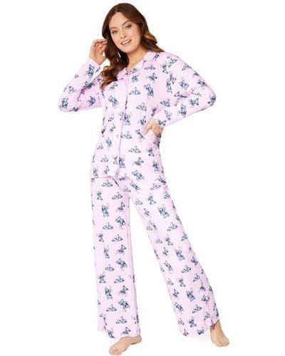 Disney Stitch Long Sleeve Pyjama Set - Multicolour
