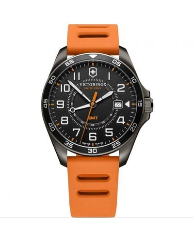 Victorinox Fieldforce Sport Chrono Plated Stainless Steel Luxury Watch - 241897 - Black
