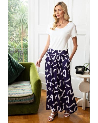 Hot Squash Luxury Roll Top Maxi Skirt - Multicolour