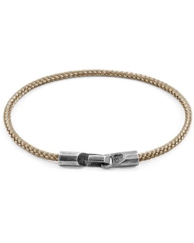 Anchor and Crew Talbot Silver And Rope Bracelet - Metallic