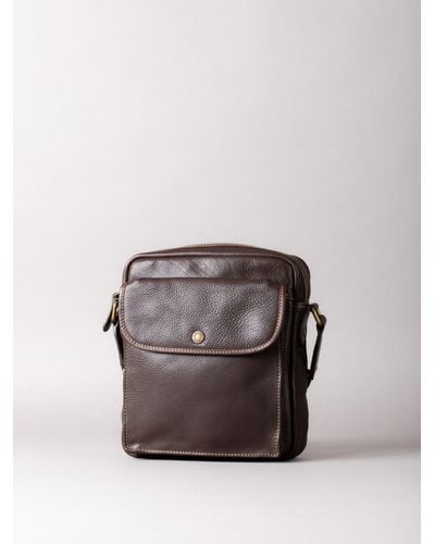 Lakeland Leather 'kelsick' Leather Reporter Bag - Brown