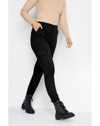 Long Tall Sally Tall Cargo Skinny Jeans - Black