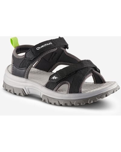 Quechua Decathlon Hiking Sandals Mh120 Tw - Jr Size 10 To Adult Size 6 - Black