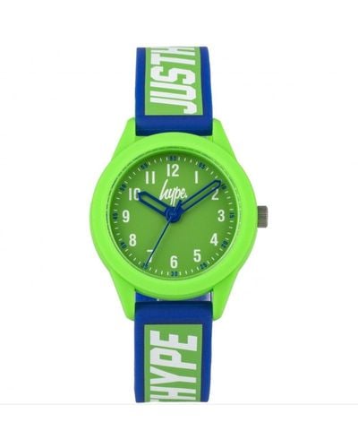 Hype Plastic/resin Fashion Analogue Quartz Watch - Hyk021n - Green