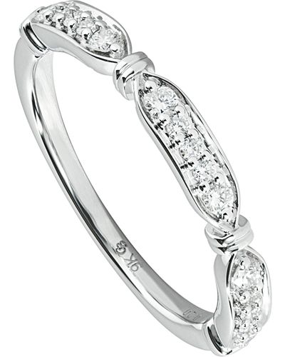 Created Brilliance Nova White Gold Lab Grown Diamond Eternity Band Ring