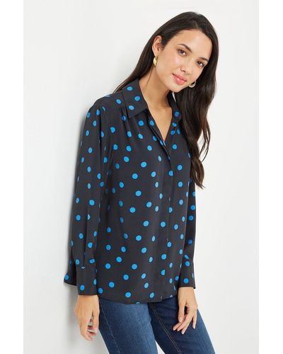 Wallis Blue Spot Shirt