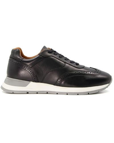 Dune 'tomos' Leather Trainers - Black
