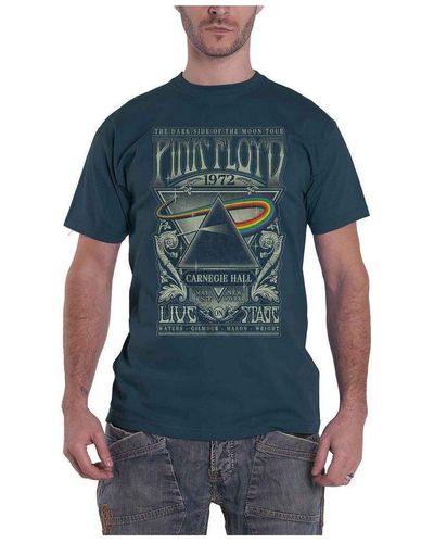 Pink Floyd Carnegie Hall Poster T-shirt - Blue