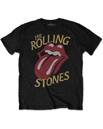 The Rolling Stones Typeface Vintage T-shirt - Black