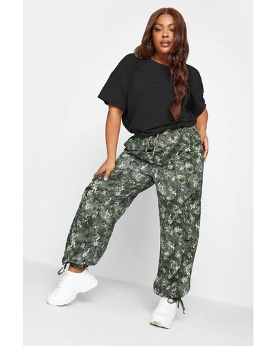 Yours Cargo Trousers - Green