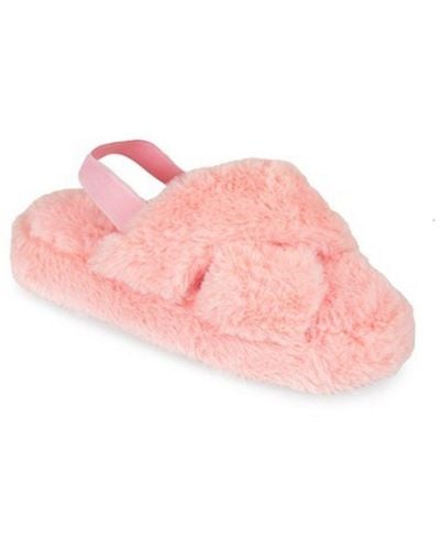 Slumberzzz Crossover Slippers - Pink