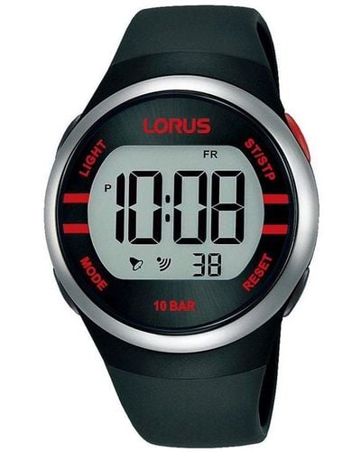 Lorus Plastic/resin Classic Digital Quartz Watch - R2335nx9 - Black