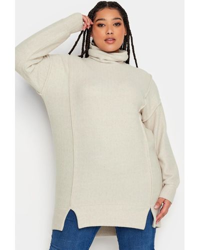 Yours Turtle Neck Jumper - White