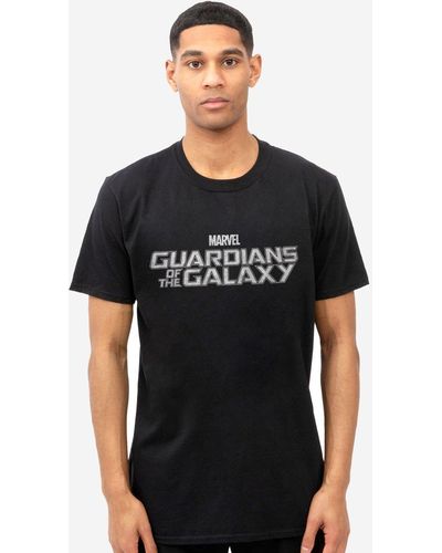 Marvel Guardians Of The Galaxy Logo T-shirt - Black