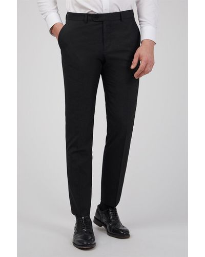 Limehaus Panama Regular Fit Trousers - Black