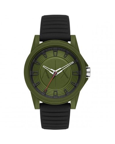 Armani Exchange Plastic/resin Fashion Analogue Quartz Watch - Ax2527 - Green