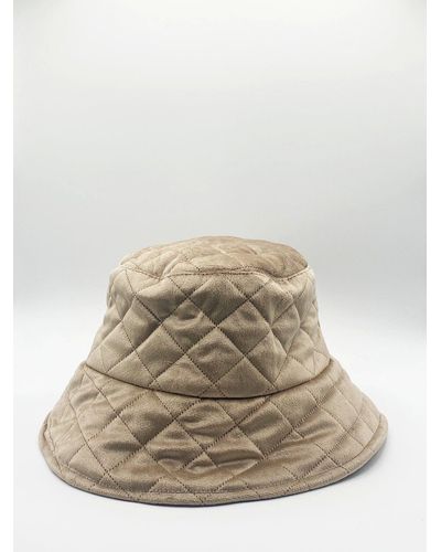 SVNX Beige Quilted Bucket Hat - Natural
