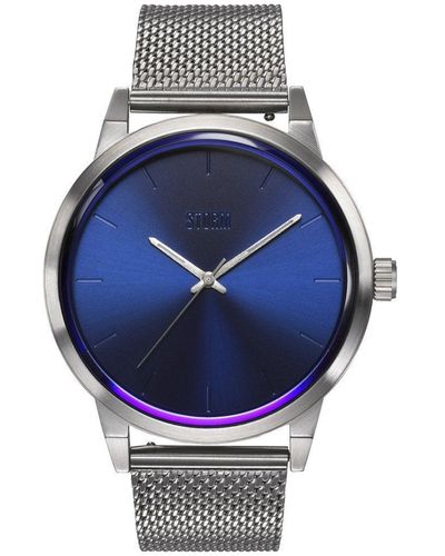 Storm Excepto Blue Stainless Steel Fashion Analogue Quartz Watch - 47515/b