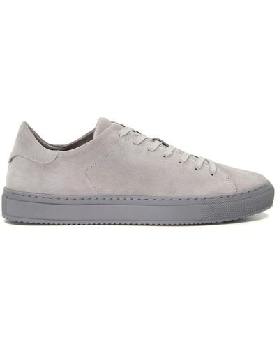 Dune 'thorn' Leather Trainers - Grey