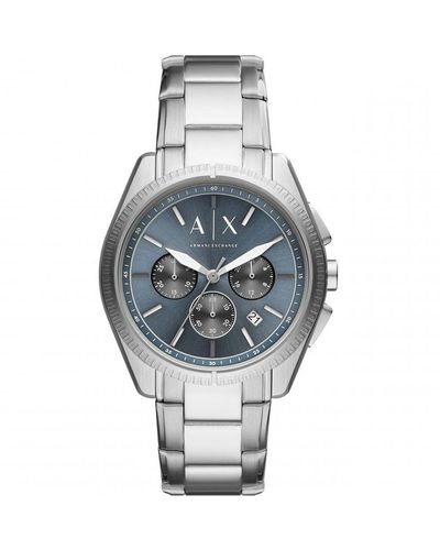 Armani Exchange Stainless Steel Fashion Analogue Quartz Watch - Ax2850 - Blue